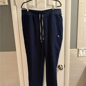 Women’s high waisted straight leg navy scrub